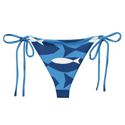 Special Edition - Love of the Ocean Blue Fish String Bikini Bottoms