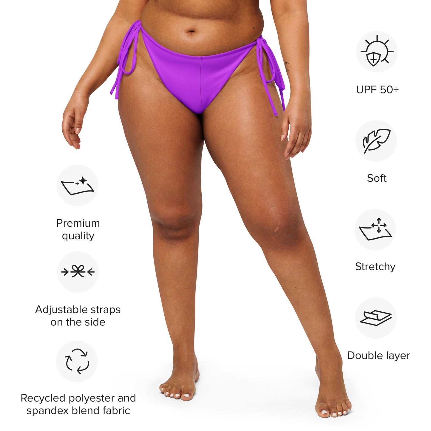 Everyday Purple String Bikini Bottoms