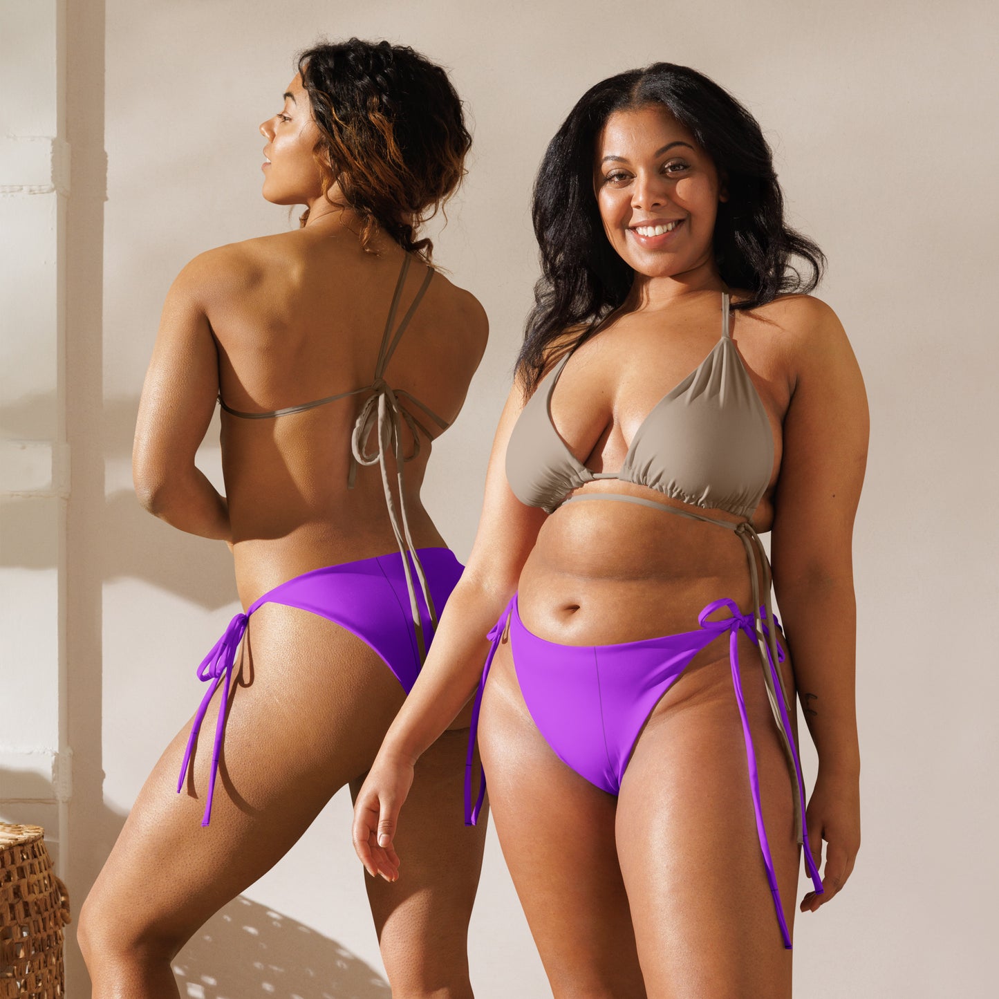 Everyday Purple String Bikini Bottoms