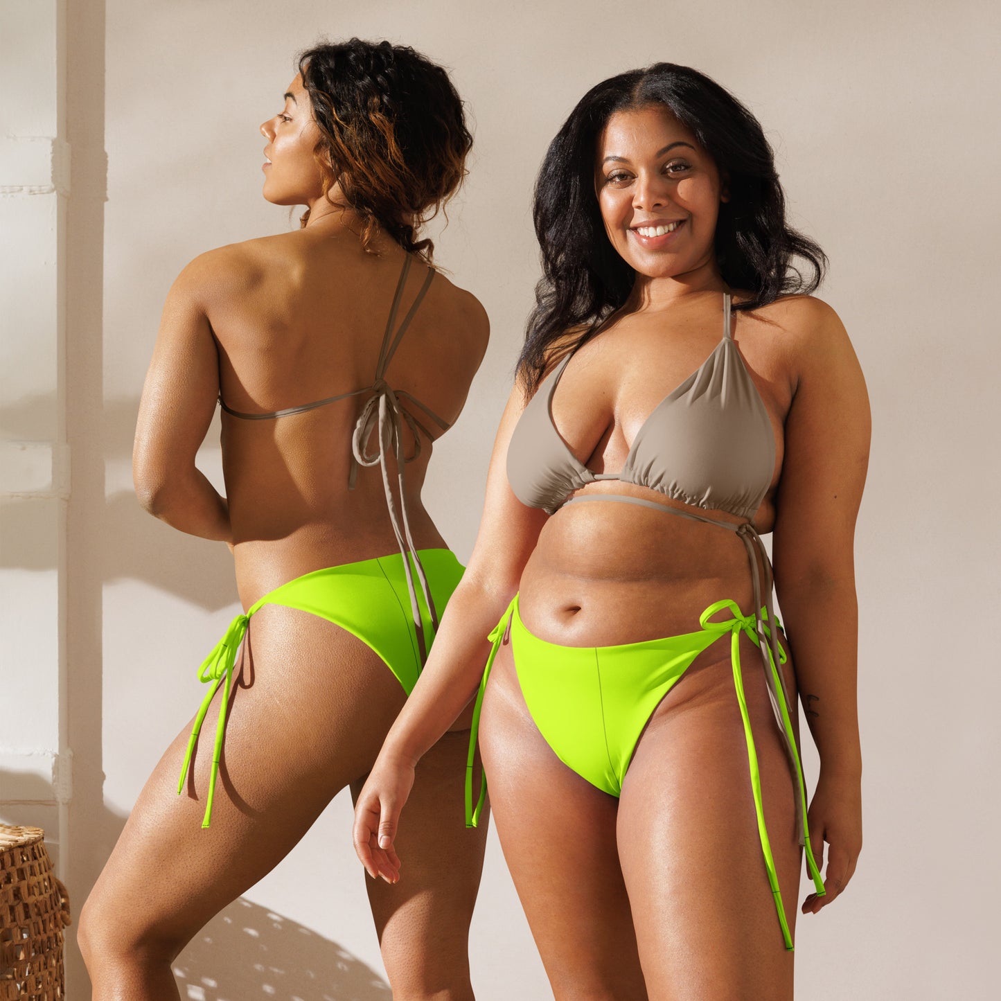 Everyday Neon Lime String Bikini Bottoms