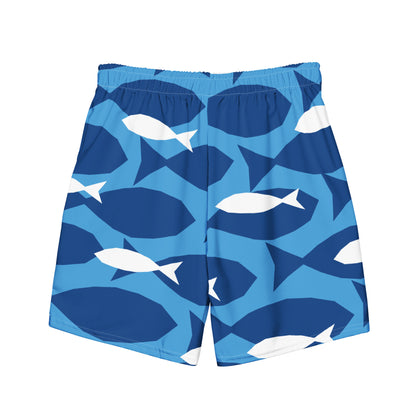 Special Edition - Love of the Ocean Blue Fish Men's swim trunks