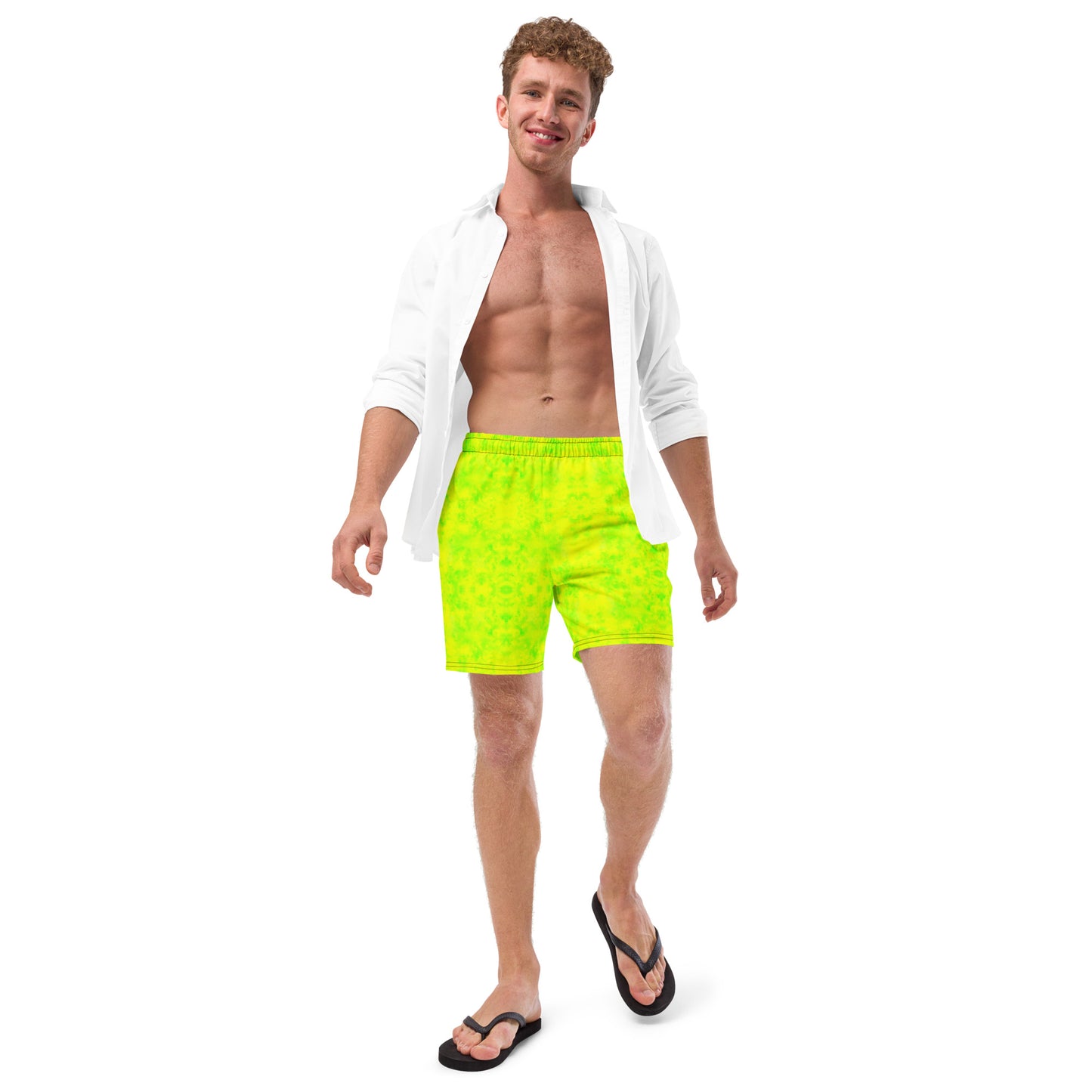 Everyday Lemon Lime Men's Swim Trunks