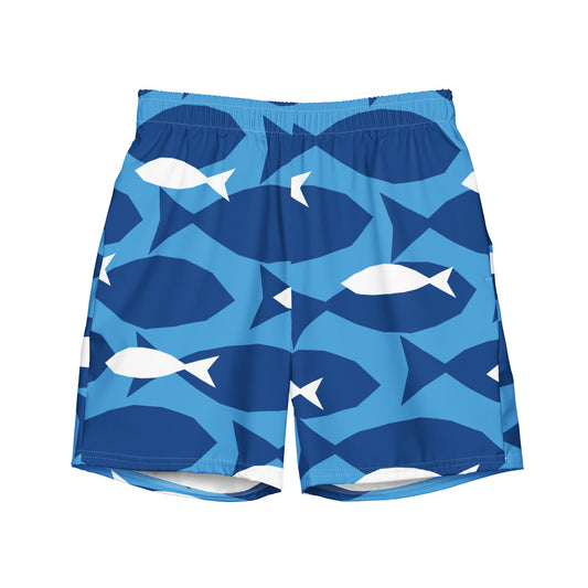 Special Edition - Love of the Ocean Blue Fish Men's swim trunks
