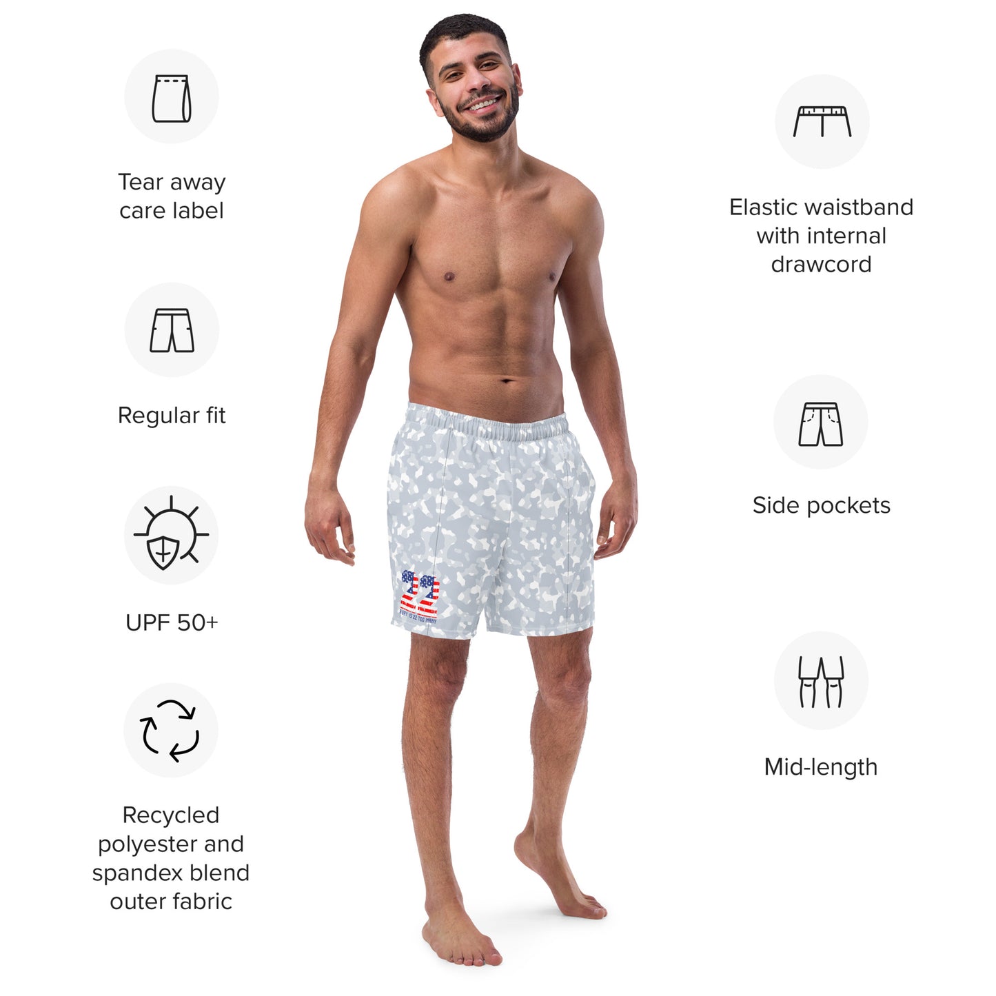 Special Edition - 22 A Day Men's Swim Trunks