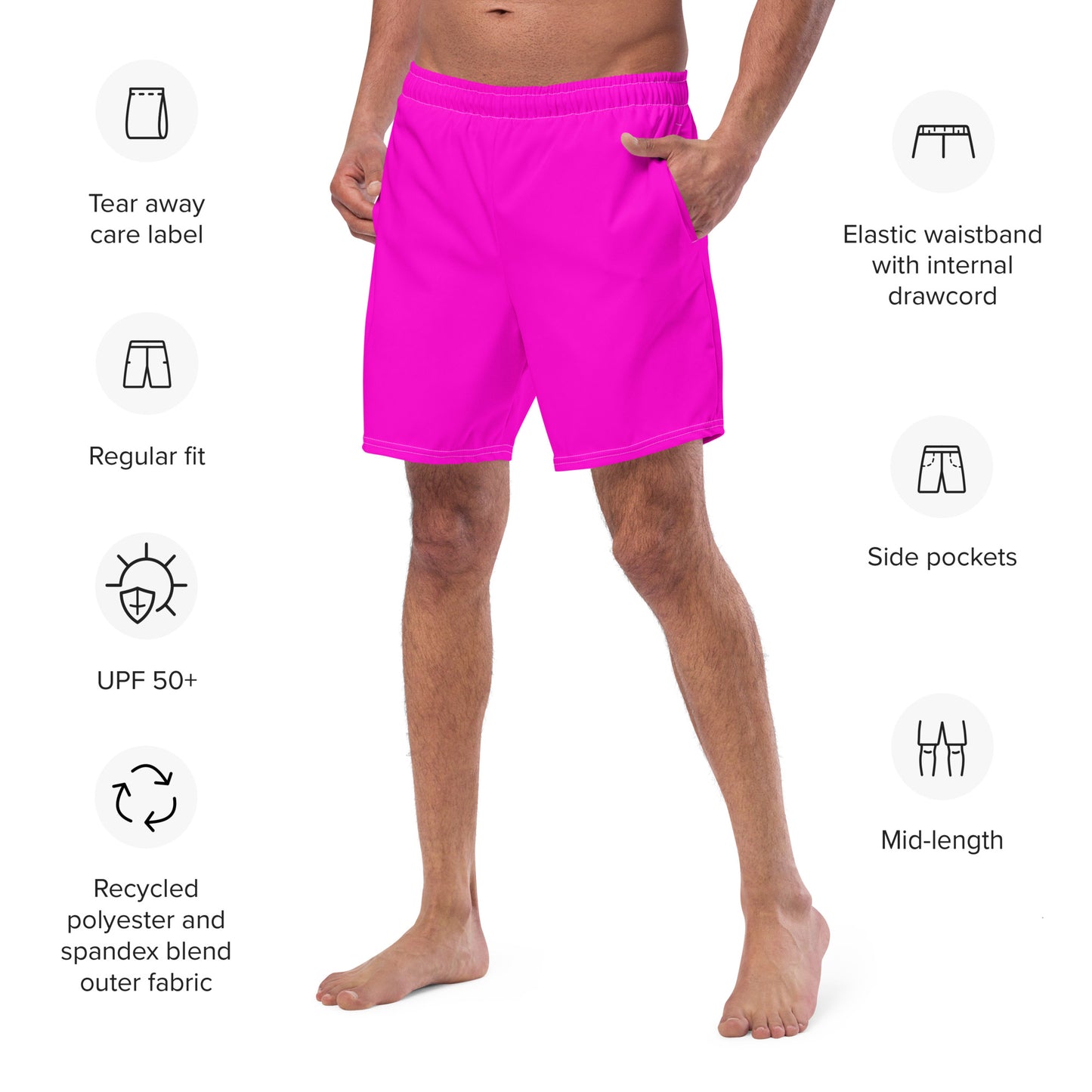 Everyday Pink Men's Swim Trunks