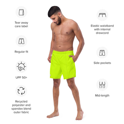 Everyday Neon Lime Men's Swim Trunks