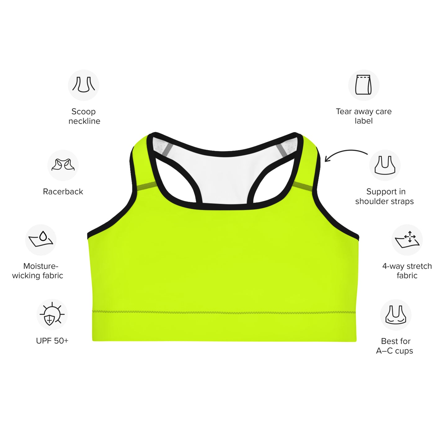 Everyday Neon Lime Sports Bra