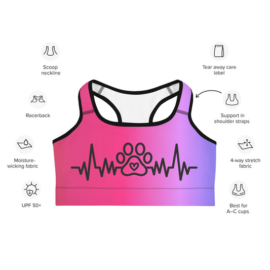 Special Edition - My Pet My Life Heartbeat Sports Bra