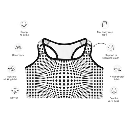 Everyday Optical Illusion Sports Bra