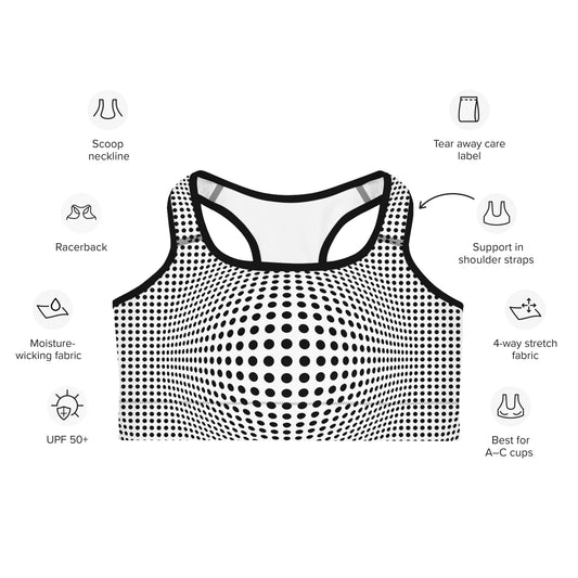 Everyday Optical Illusion Sports Bra