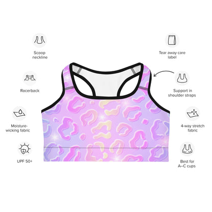 Cheetah Dazzle Sports Bra