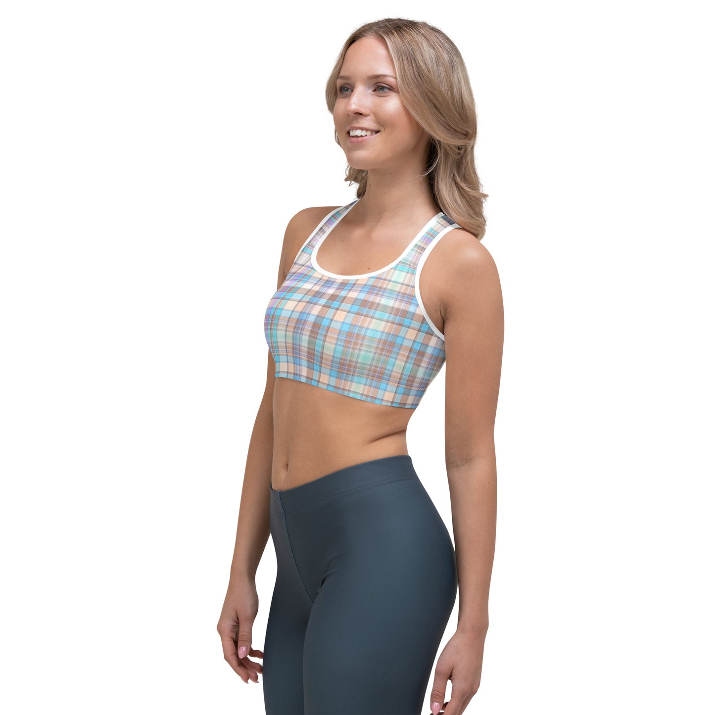 Everyday Plaid Sports Bra