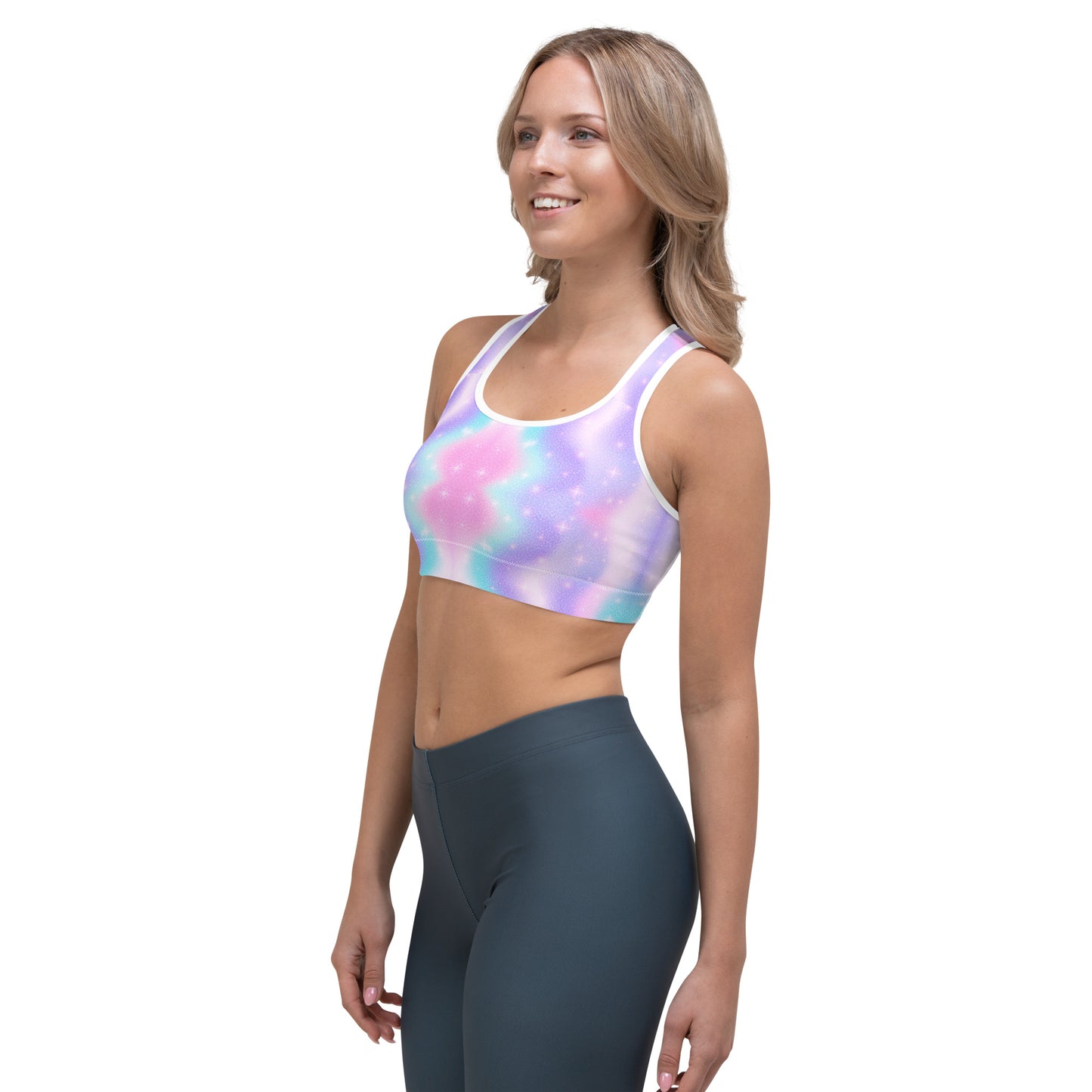 Unicorn Sparkles Sports Bra