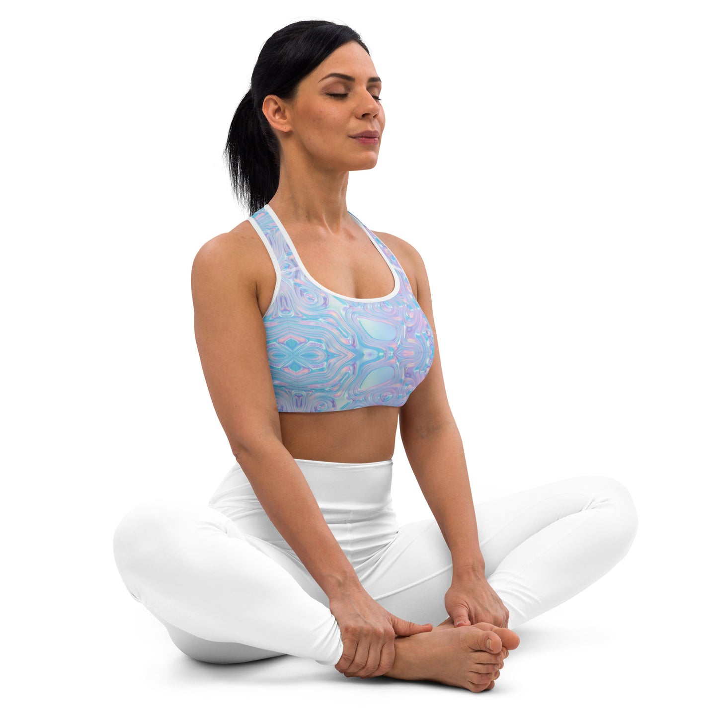 Holographic Hydro Sports Bra