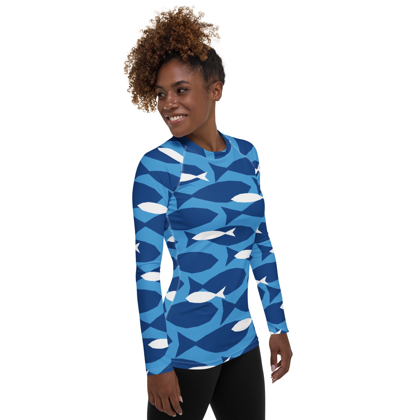 Special Edition - Love of the Ocean Blue Fish Women's Rash Guard