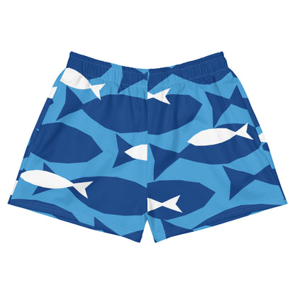 Special Edition - Love of the Ocean Blue Fish Recycled Athletic Shorts