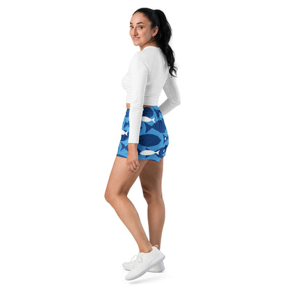 Special Edition - Love of the Ocean Blue Fish Recycled Athletic Shorts