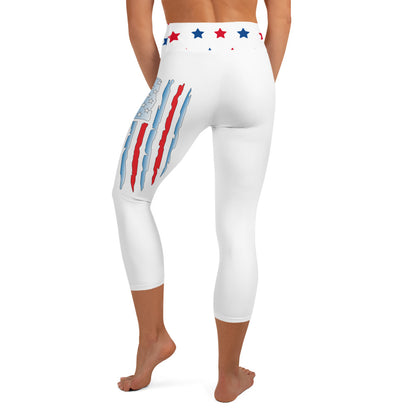 Support Our Troops Yoga Capri Leggings