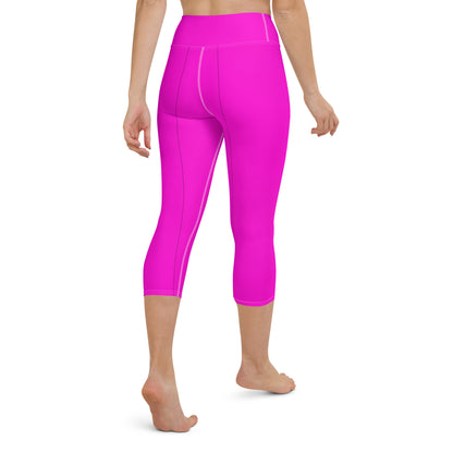 Everyday Bright Pink Yoga Capri Leggings