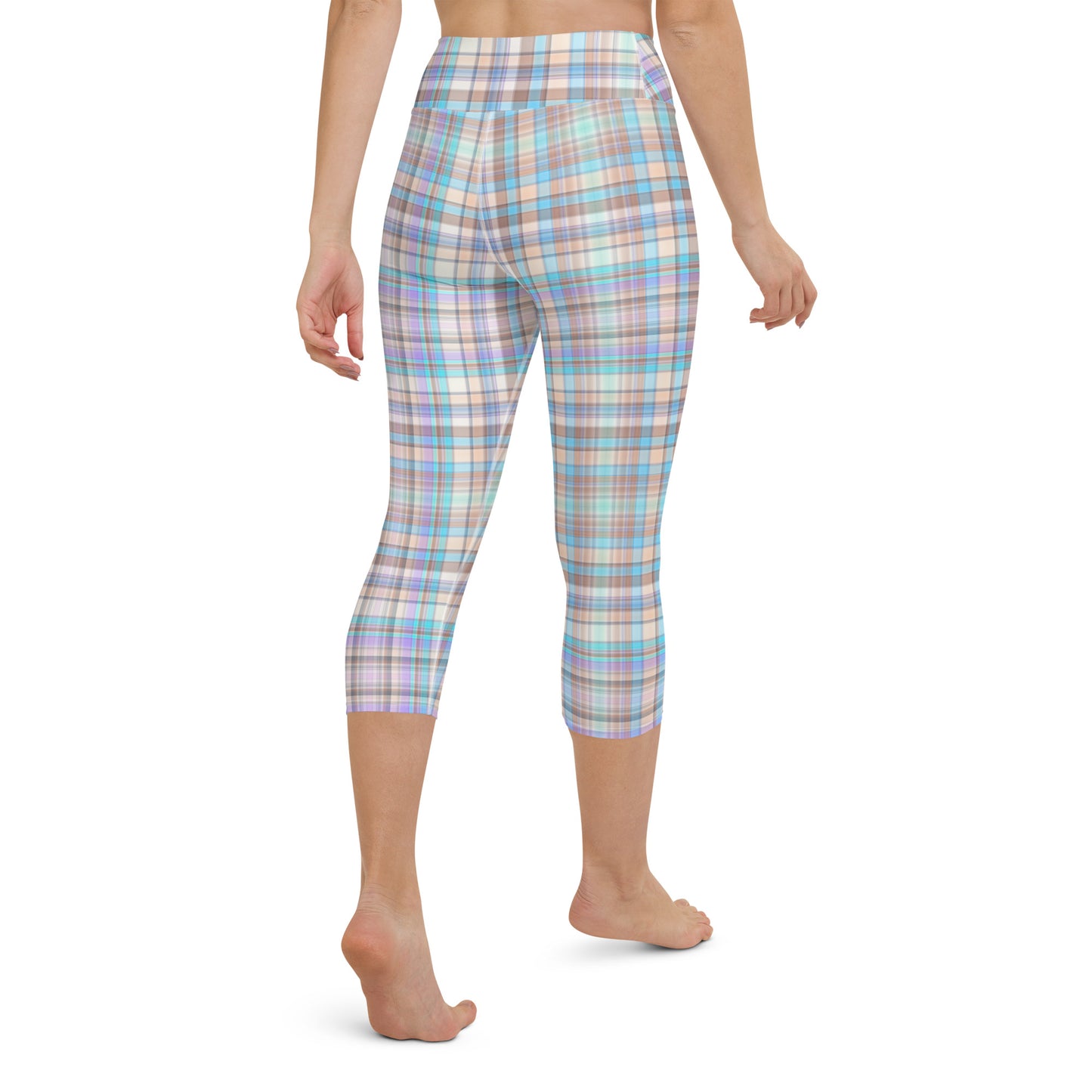 Everyday Plaid Yoga Capri Leggings