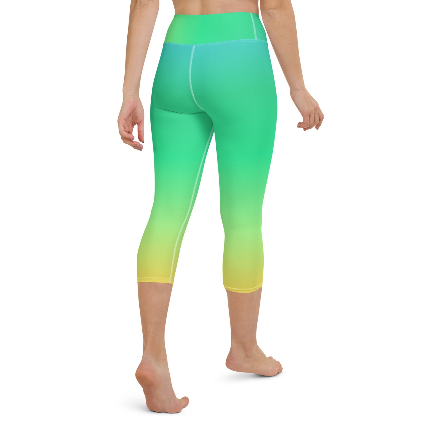 Everyday Sunset Lime Yoga Capri Leggings