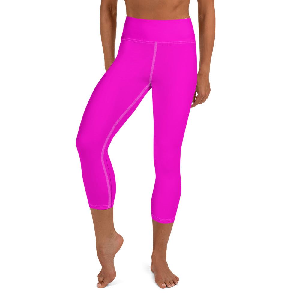 Everyday Bright Pink Yoga Capri Leggings