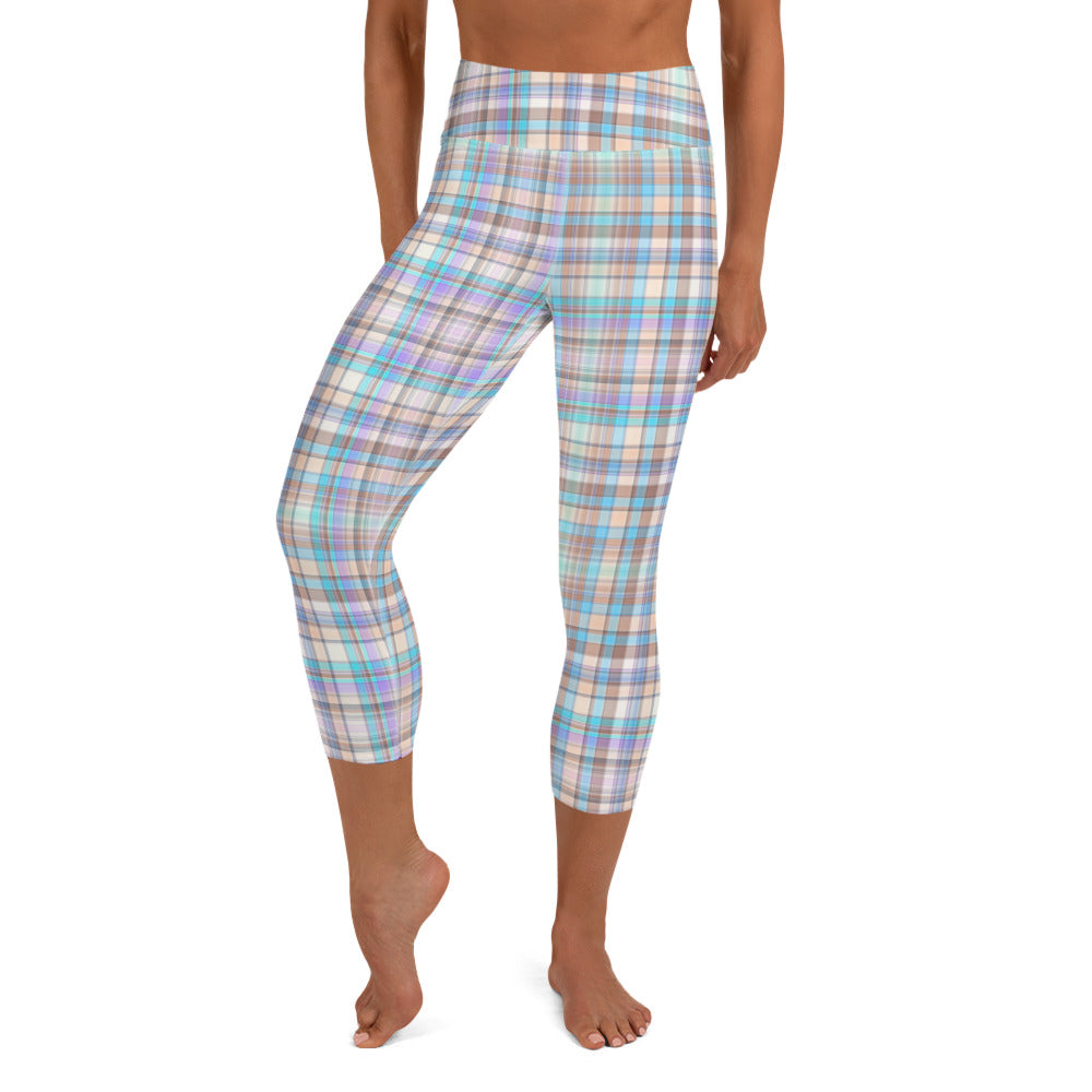 Everyday Plaid Yoga Capri Leggings