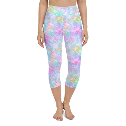 Unicorn Galaxy Yoga Capri Leggings