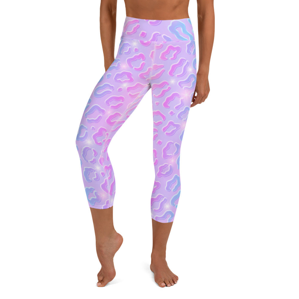 Cheetah Dazzle Yoga Capri Leggings