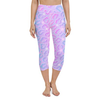 Cheetah Dazzle Yoga Capri Leggings