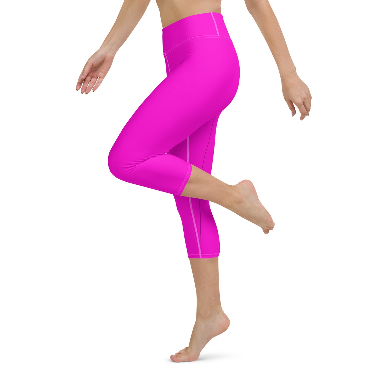 Everyday Bright Pink Yoga Capri Leggings