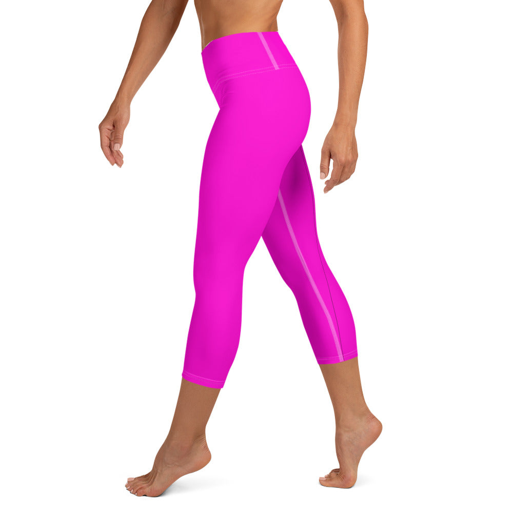 Everyday Bright Pink Yoga Capri Leggings