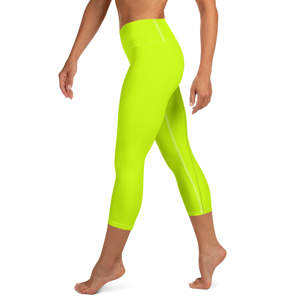 Everyday Neon Lime Yoga Capri Leggings