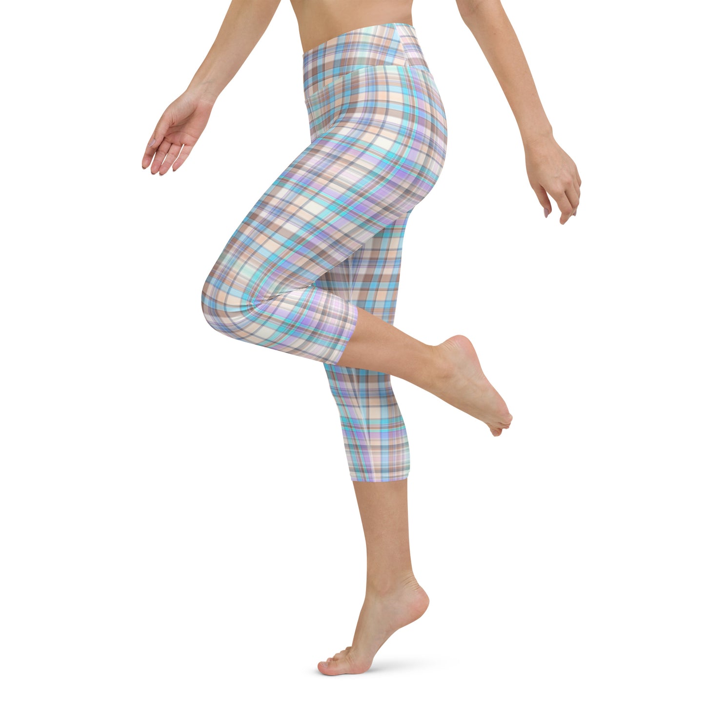 Everyday Plaid Yoga Capri Leggings