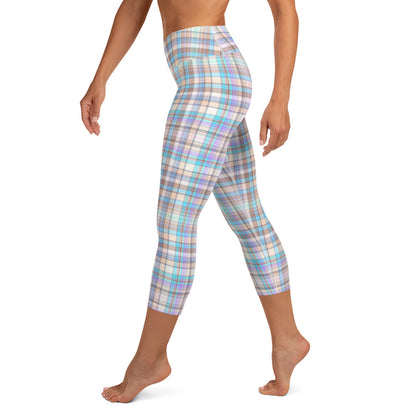 Everyday Plaid Yoga Capri Leggings