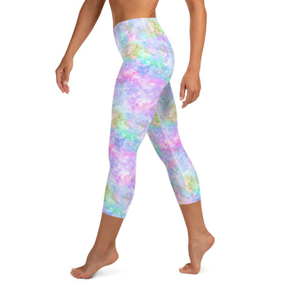 Unicorn Galaxy Yoga Capri Leggings