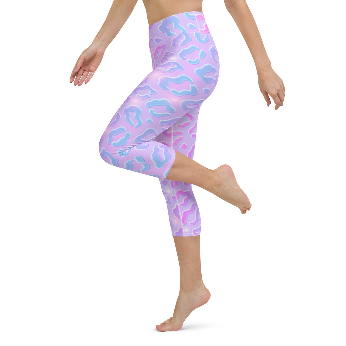 Cheetah Dazzle Yoga Capri Leggings