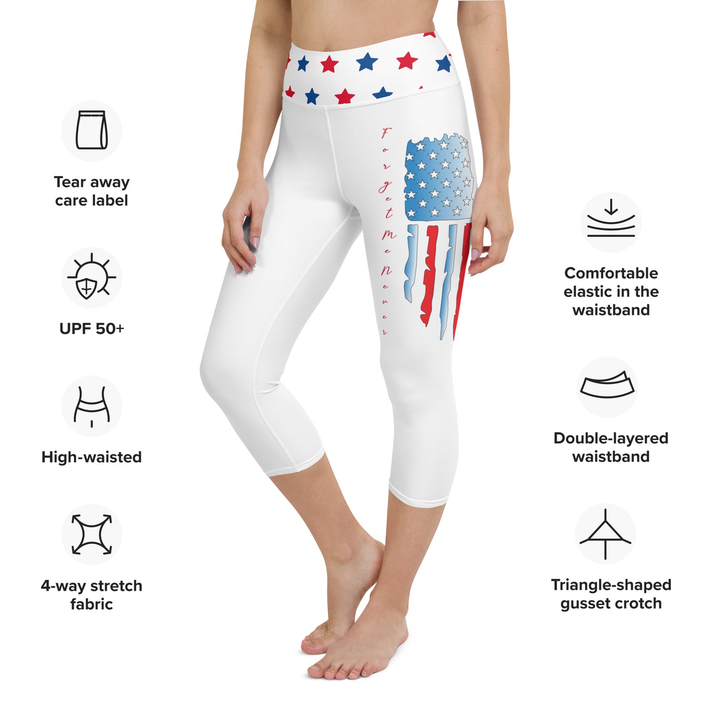 Support Our Troops Yoga Capri Leggings