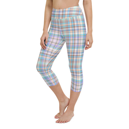 Everyday Plaid Yoga Capri Leggings