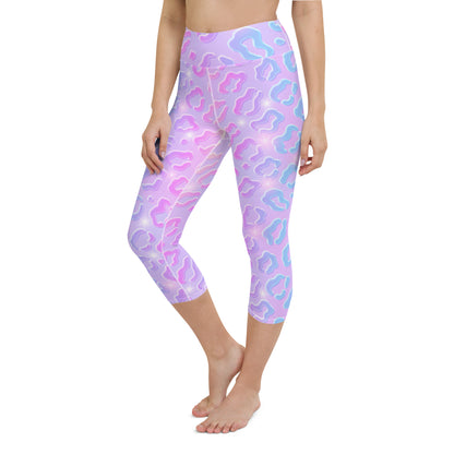 Cheetah Dazzle Yoga Capri Leggings