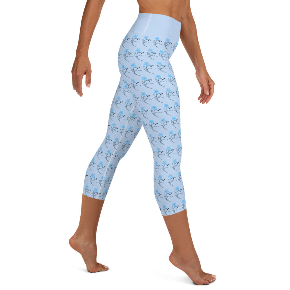 Everyday Essentials Yoga Capri Leggings in Blue