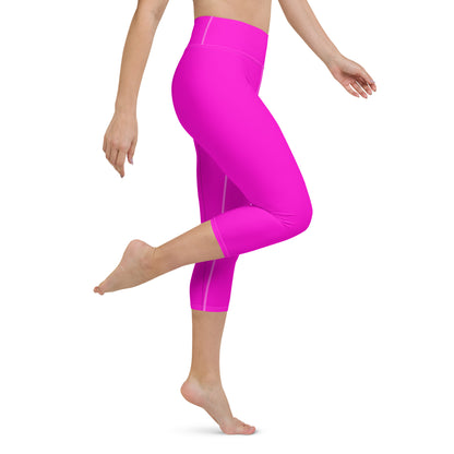 Everyday Bright Pink Yoga Capri Leggings