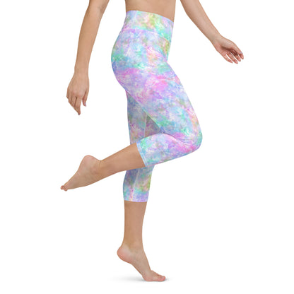 Unicorn Galaxy Yoga Capri Leggings