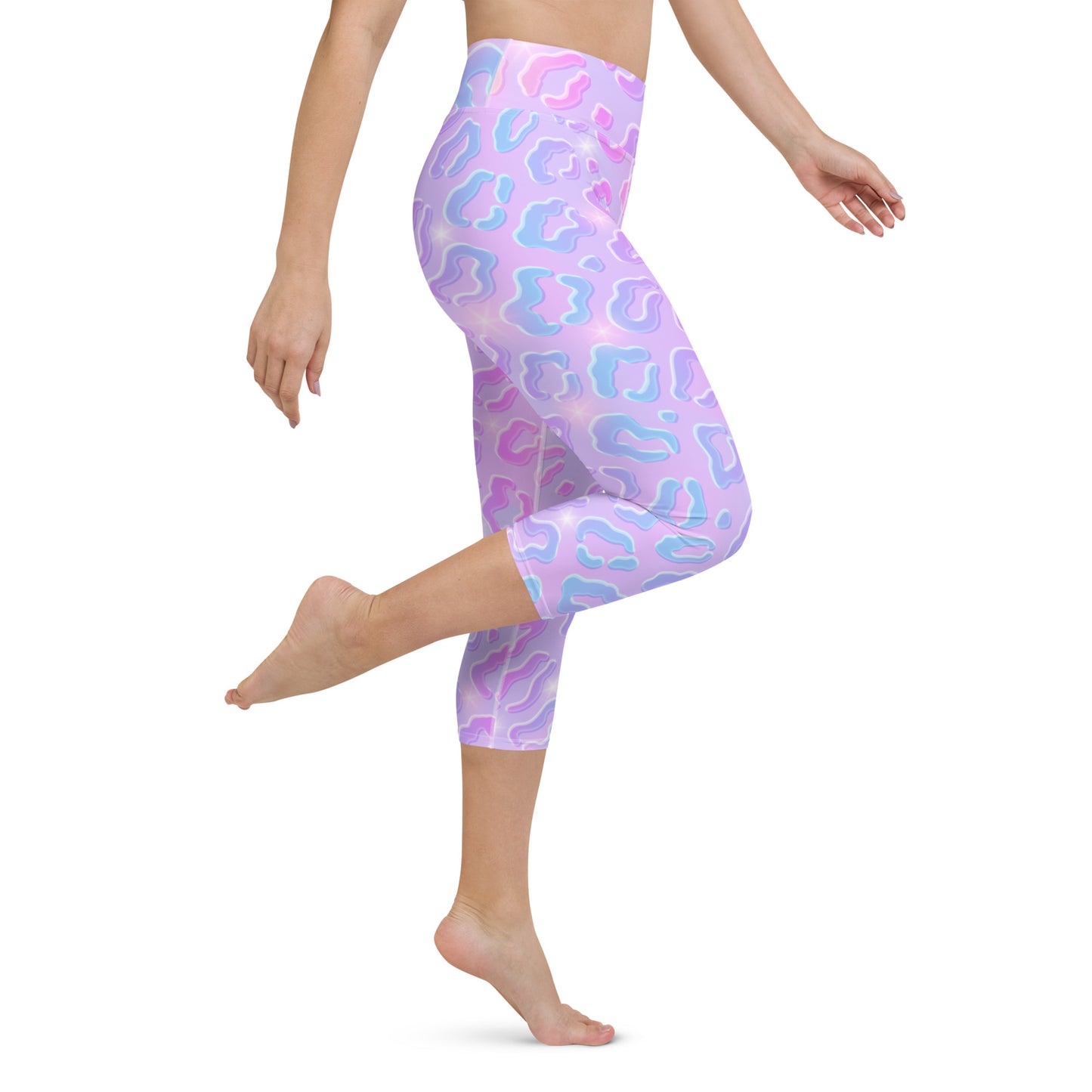 Cheetah Dazzle Yoga Capri Leggings