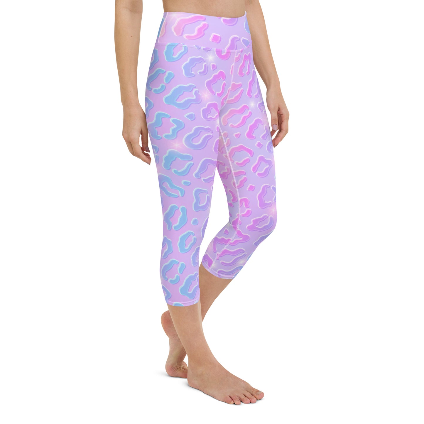 Cheetah Dazzle Yoga Capri Leggings