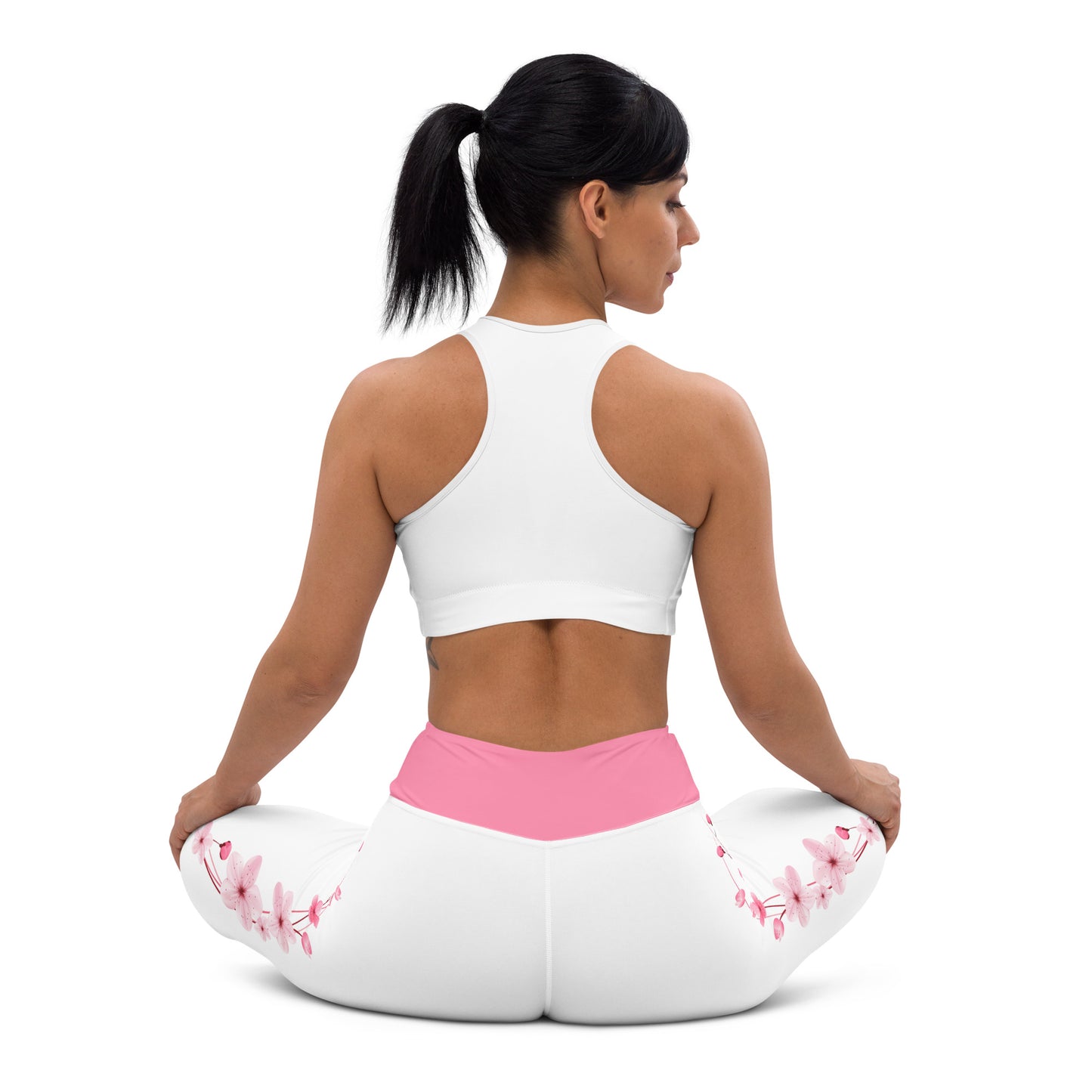 Cherry Blossom Yoga Leggings