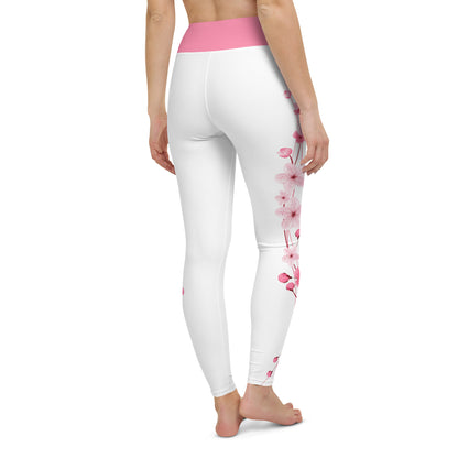 Cherry Blossom Yoga Leggings