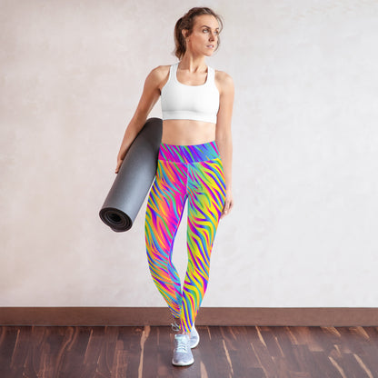 Rainbow Tiger Yoga Leggings