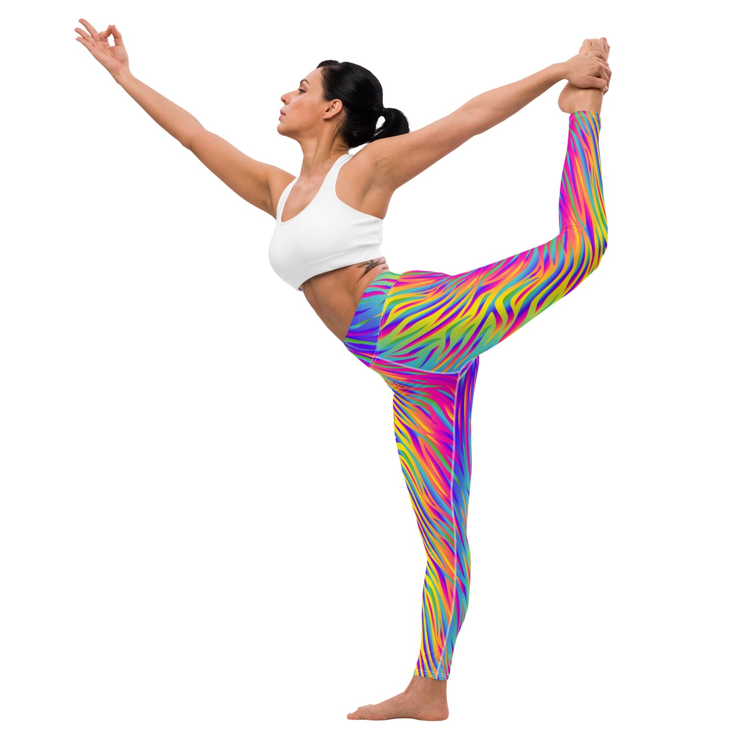 Rainbow Tiger Yoga Leggings