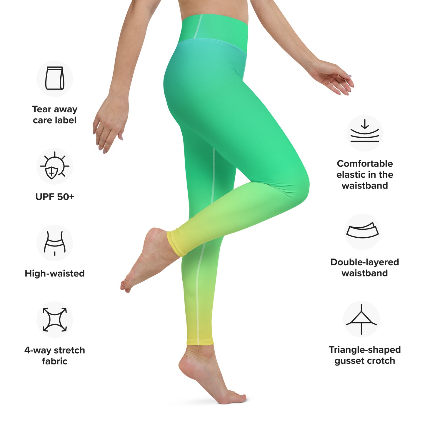 Everyday Sunset Lime Yoga Leggings